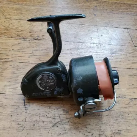 Vintage Fishing Fish Spinmaster Diamond Il Spinning Reel Ball Bearing Japan