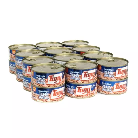 Tuny Canned Tuna in Water, 10oz Can, Pack of 24 