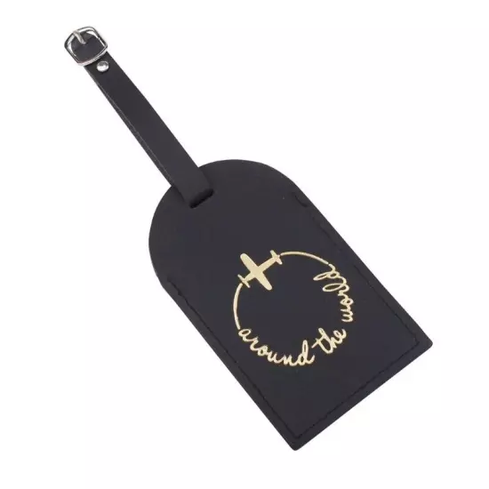 PU Leahter Luggage Tags Privacy for Protection Name Phone Address Travel Bag Lab