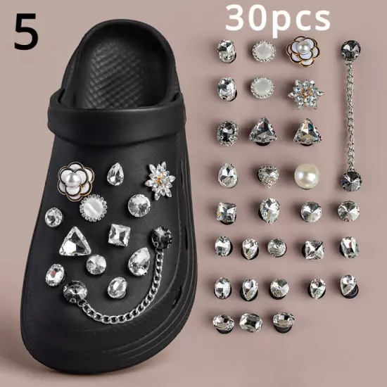 Pearl Shoes Flower Buckle for Crocs Shoes Accessories Detachable DIY Decoration