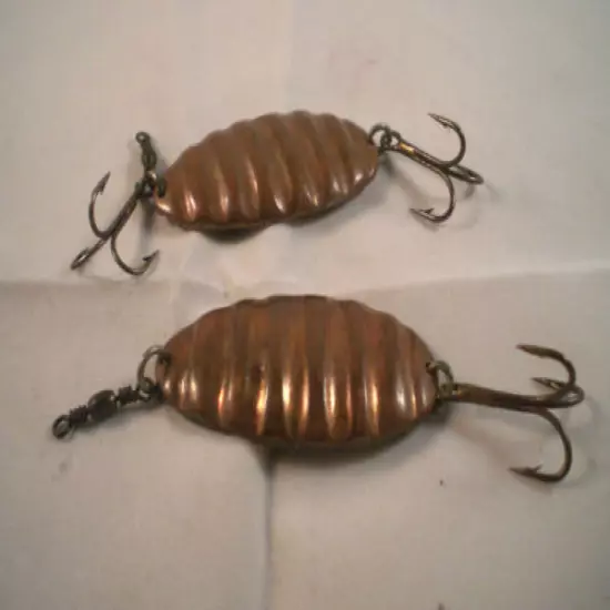 2 UNUSUAL VINTAGE "RIJE SPOONS" LURES