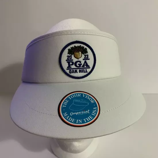 Imperial The Tour Visor 2023 PGA Oak Hill Championship Golf Adjustable White Hat