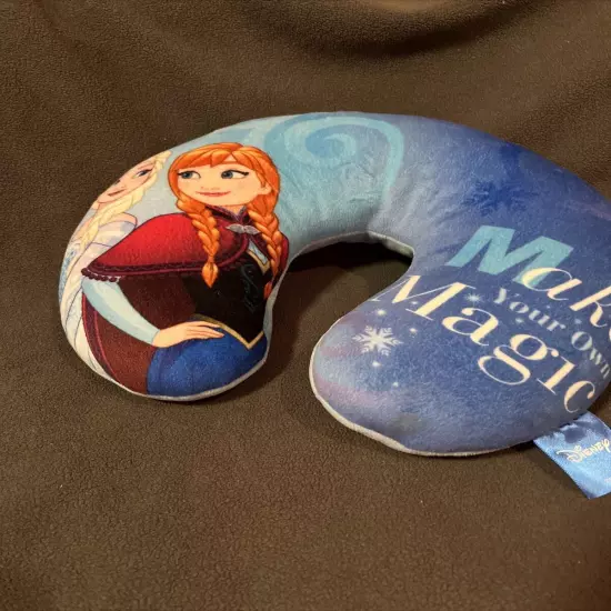 Disney Frozen Elsa And Anna Travel Neck Pillow 13"