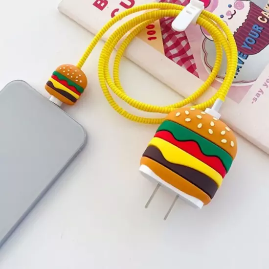 Hamburger iPhone Charger Cover Cable Protectors