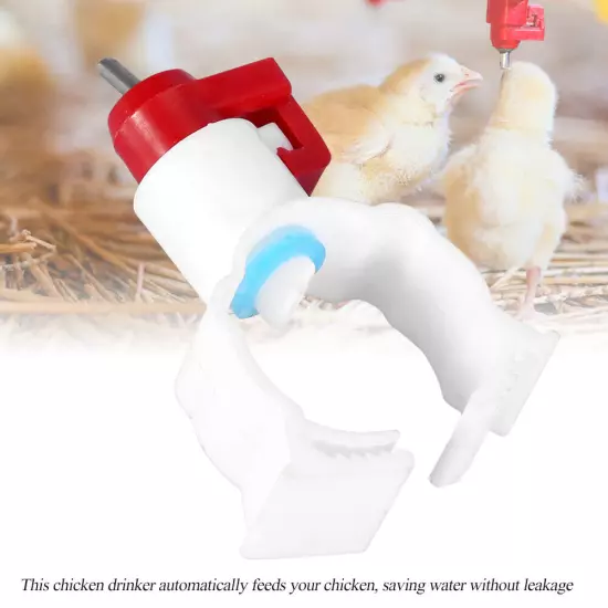 20pcs/pack Automatic Chicken Feeder Nipples Water Drinking Dispenser