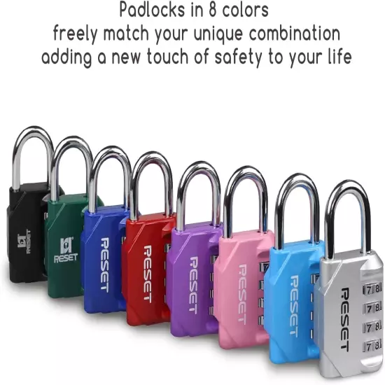 -060 4 Digit Combination Lock Outdoor Padlock for School Gym Sports Locker Fence