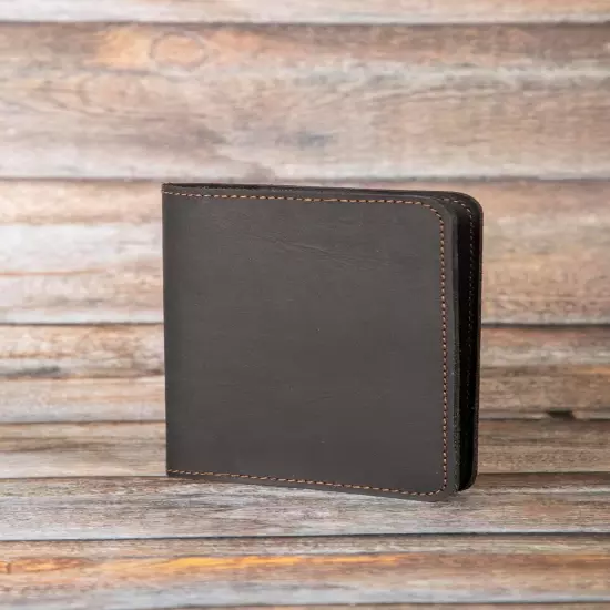 M RUFOUS Premium Leather Handmade Passport Holder - 4X5.5 Inch - Black, 100% Gen