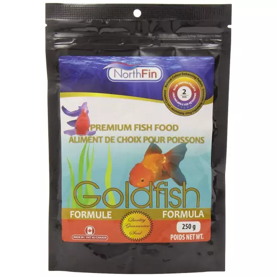 NorthFin Goldfish Food Formula 2mm Slow Sinking Pellets 250g Premium Fish Food 