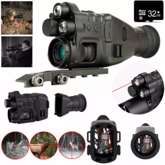 WIFI Hunting Digital Night Vision 1080P Video Scope IR Range Camera Henbaker 32G