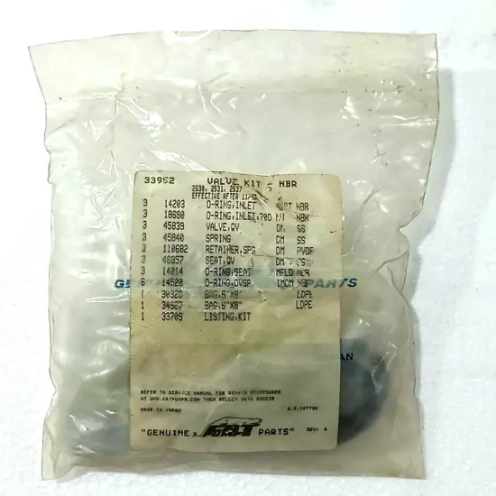 CAT PUMPS 33952 VALVE KIT FOR NBR 2530,2531, 2537 TRIPLEX PLUNGER PUMPS