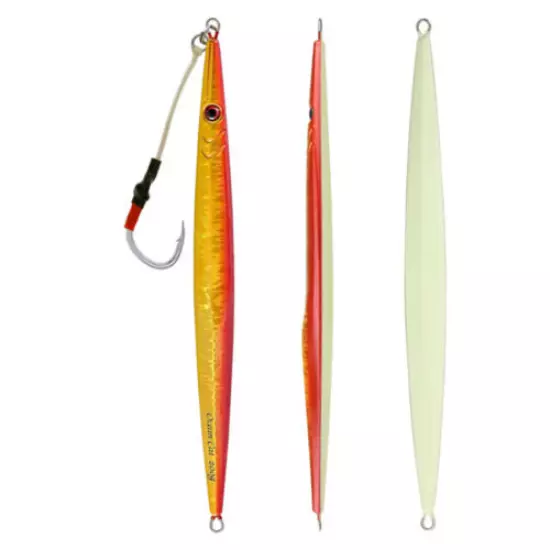 Saltwater Monster Metal Lead Vertical Jigs Speed Fall Jigging Lures Flat Baits 