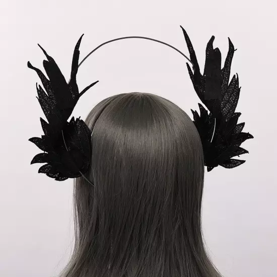 Women's Angel Style Headband With Feather Costume Headpiece 2 Colors