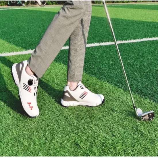 High Quality Waterproof Golf Shoes Men Professional Swivel Buckle Walking Shoes