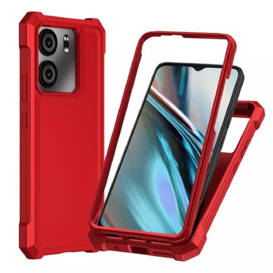 For Blu View 5 (B160V), Full Body TPU Cover Case + Tempered Glass