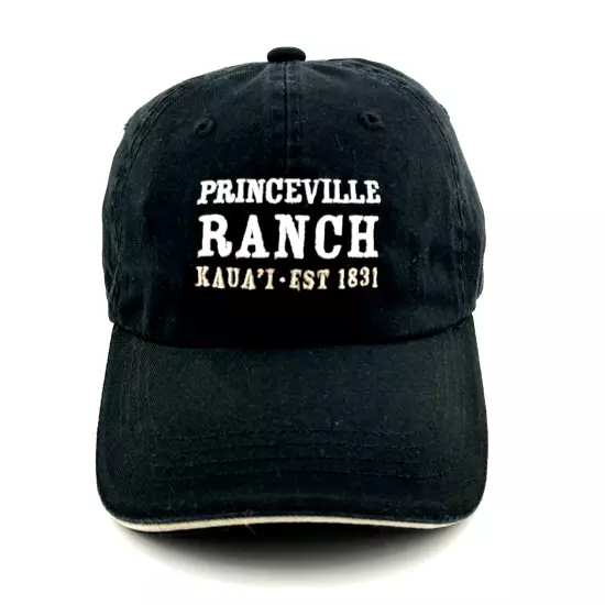 Adult PRINCEVILLE RANCH KAUA'I Est 1831 CAP Black - OSFM - Adjustable