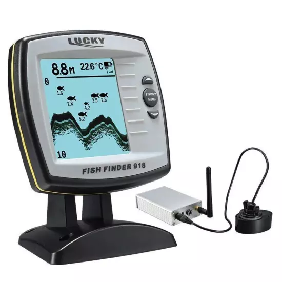 Remote Control Bait Boat Fish Finder 3.5" LCD 300m Depth Range 100M Wireless