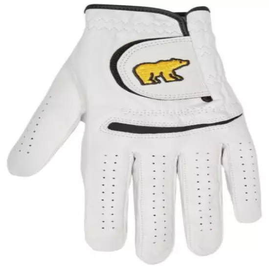 New Men's JACK NICKLAUS White Golden Bear Left Golf Glove Size Cadet ML