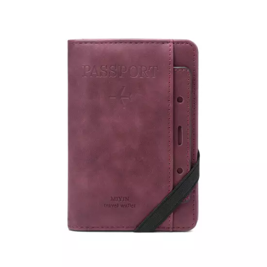 Passport Holder Cover with Card Slot Wallet Case Travel Must Have RFID Blocking