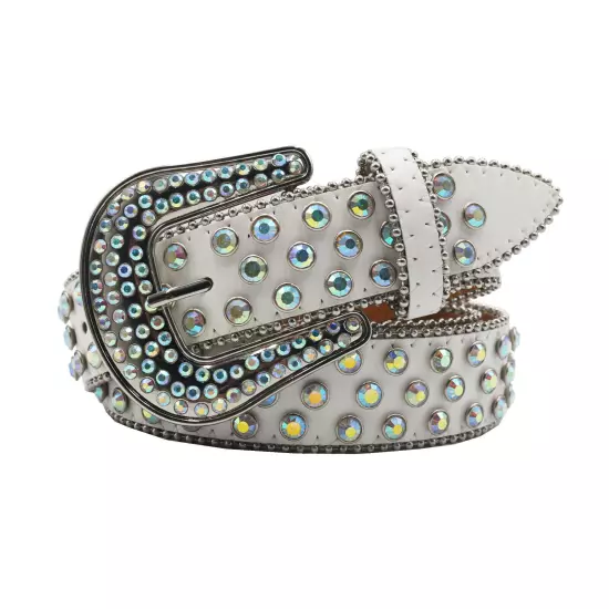 Y2k Cowboy Crystal Fashion Diamond Studded Belt Rhinestones Belt For Jean Belts