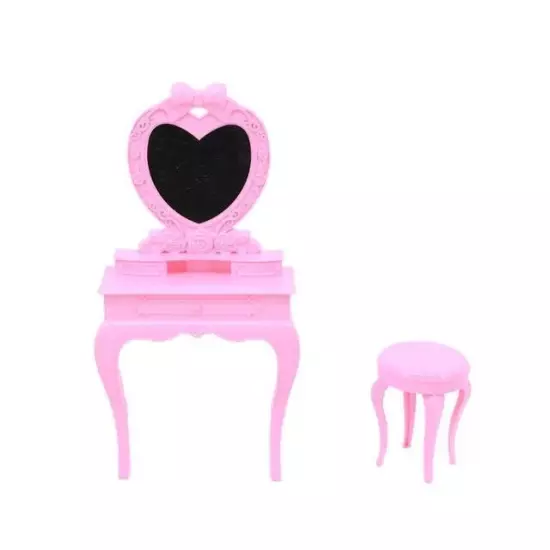 Barbies Doll House Furniture Bed Table Chair Plastic Cleaning Tools for 11.8inch