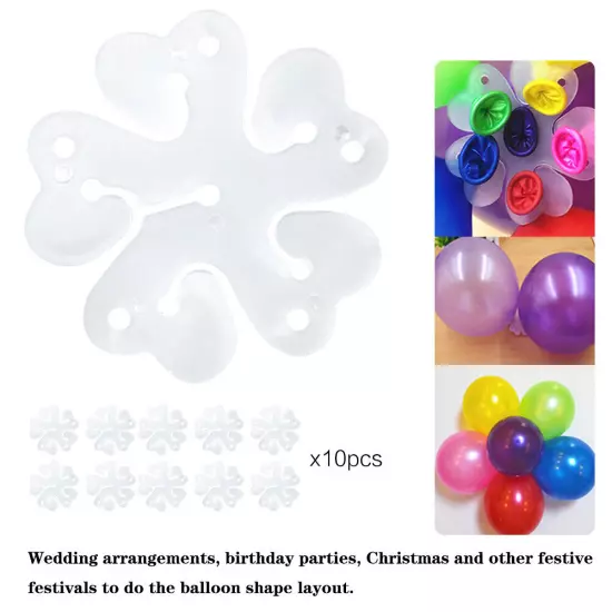 Balloon Flower Clips Ties For Decoration Part Accessories Holder 10 pcs