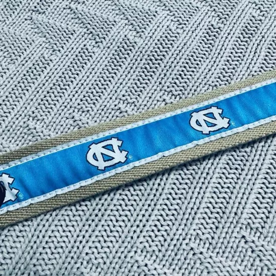 UNC fabric canvas Tarheel belt