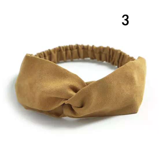 Elastic Stretch Knot Headbands Head wrap For Women Twist Cross Knotted Hairband@