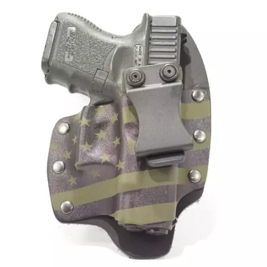 Colt, CZ, Diamondback, FN - IWB Hybrid Kydex Holster USA Green & Black 