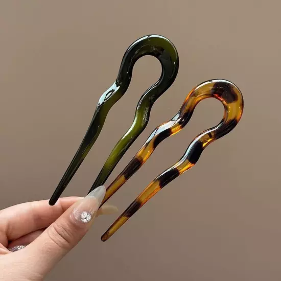 Women Hair Pin U Shaped Fork Stick French Fashion Hairstyle PC Hair Clips NEW