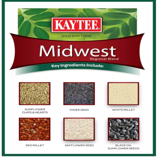 Kaytee Midwest Regional Wild Bird Food, 7 Pound