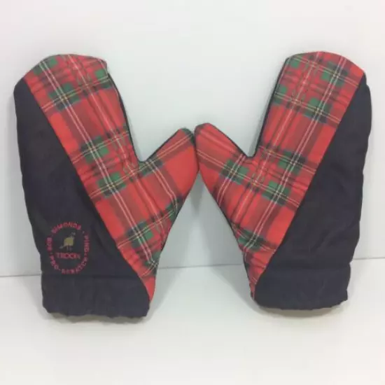 Bob Simonds Ping Pro-Scratch Troon Golf Red Plaid Oversized Sherpa Lined Gloves