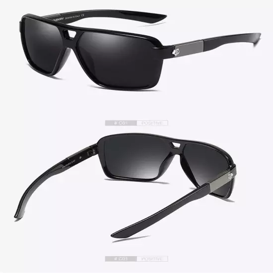 DUBERY Pilot Polarized Sunglasses Men Driving Fishing Sun Glasses Women Mirror