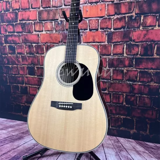 Custom D-28 acoustic guitar solid spruce top 41-inch in stock shipping quickly