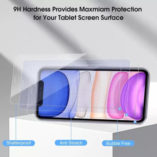 Screen Protector for iPhone 11/XR 6.1 Inch, 9H Hardness Shock Resistant