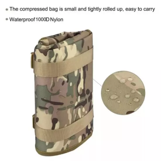 Camouflage Tactical Shooting Mat Waterproof Roll Up Camping Mat Gun Hunting Pad