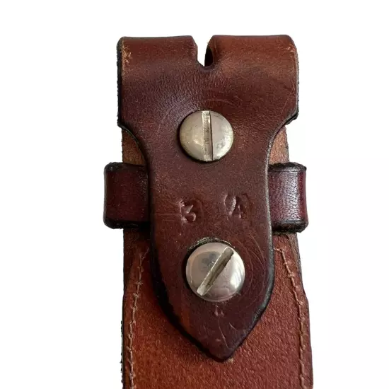 Sport N Leather brown leather belt size 34 western