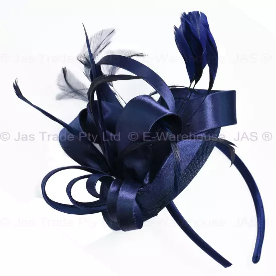 Spring Racing Race Party Melbourne Cup Feather Headband Hairband Clip Fascinator