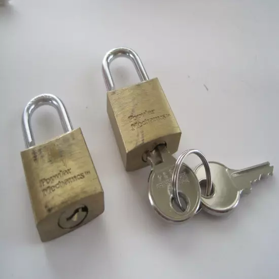 Popular Mechanics Luggage Locks w/ Keys Works