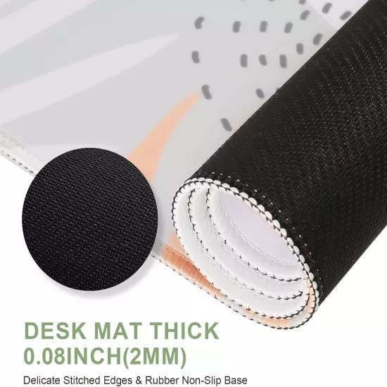 Ergonomic Mouse Pad Set with Massage Design, Desk Mat + Mouse Pad with Wrist Res