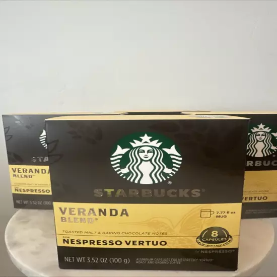 24 Boxes Starbucks Veranda Blend Nespresso Vertuo 32 Capsules 3.52 oz (BN17)