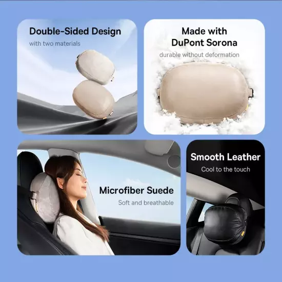 Car Headrest Pillow Car Driving Neck Pillow Headrest Cushion Rest Accessories