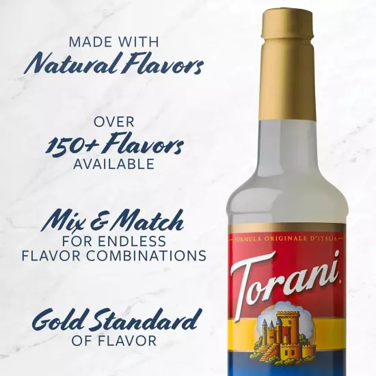 Torani Syrup, Vanilla, 25.4 Ounces Pack of 4