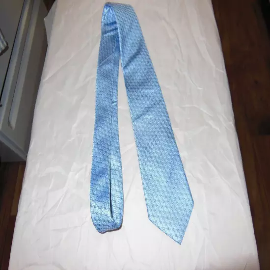 NICE ARMANI COLLEZIONI BLUE SKINNY SILK TIE