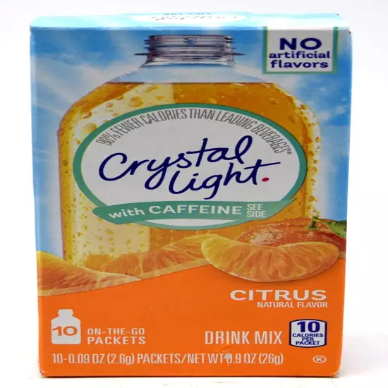 Crystal Light Pure Strawberry Kiwi Drink Mix, 7 On-The-Go Packets