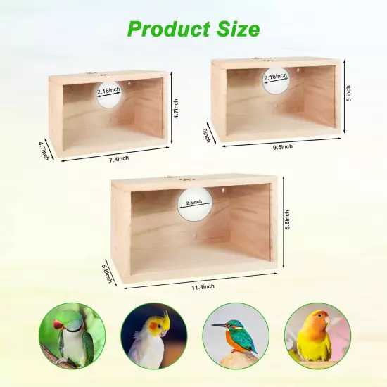 Parakeet Nesting Box, Transparent Bird Box Bird Nests for Cages Nest Box with...