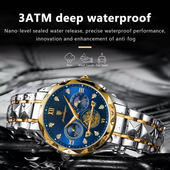 POEDAGAR Luxury Man Wristwatch Waterproof Luminous Best Gift For Men