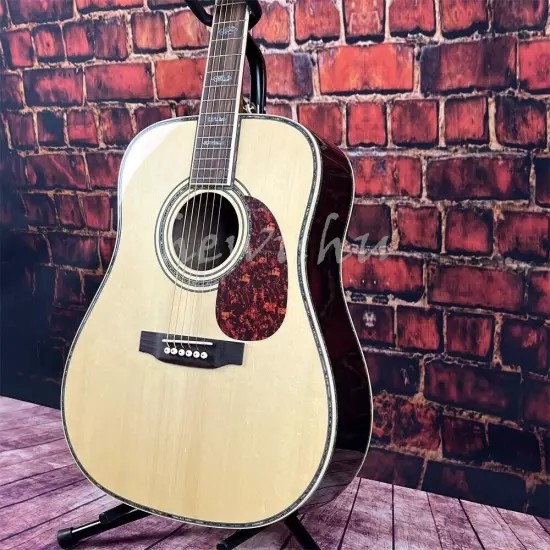 Custom D-45 acoustic guitar solid spruce top 41-inch in stock shipping quickly