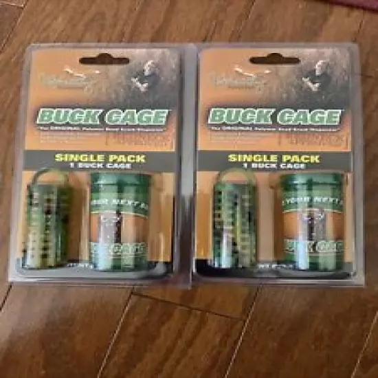 2 Foxworthy Outdoors Buck Cage Polymer Bead Scent Dispenser - Two Pack Green