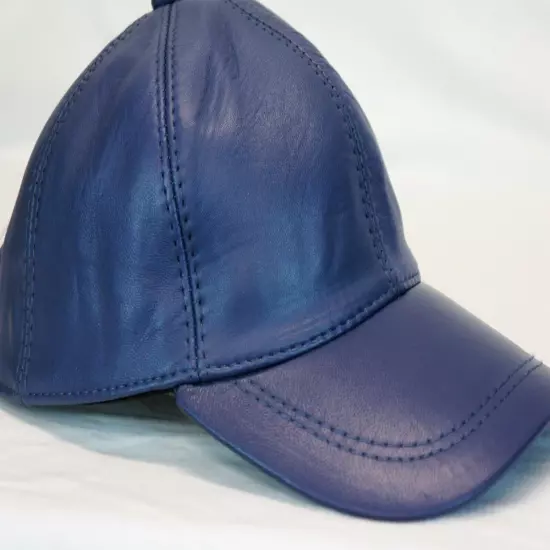 New 100% Real Genuine Lambskin Leather Baseball Cap Hat Sports Visor 40 COLORS