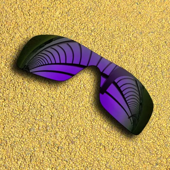 Polarized Lenses Replacement for-OAKLEY Batwolf OO9101 - Solid Purple Mirror